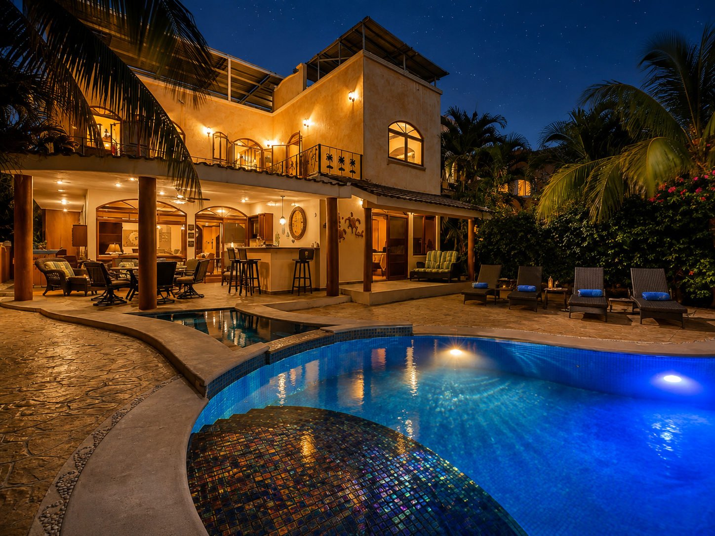 Exterior architecture, night
